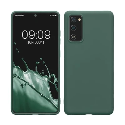 Image de kwmobile Housse Compatible avec Samsung Galaxy S20 FE Coque de téléphone Protection Souple en Silicone Vert Sapin