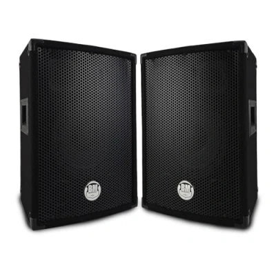 Image de Paire d&#039;enceinte passive BM Bmsonic BMS 08 Sono Bass Reflex Trapézoïdal à 3 voies 8&quot;/20cm 2 x 300W