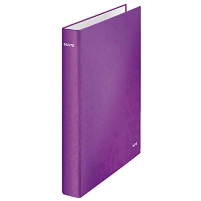 Image de Leitz Wow Classeur 2 Anneaux D 25 mm Carton Pelliculé Violet
