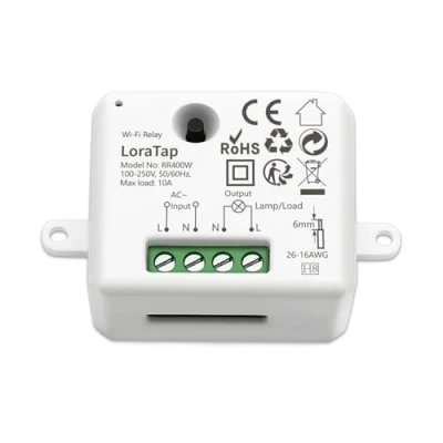 Image de LoraTap Module de relais WiFi Smart Home Switch avec minuterie Télécommande sur téléphone portable pour machines à domicile, DIY Montage / encastré Compatible Alexa, Echo Dot et Google