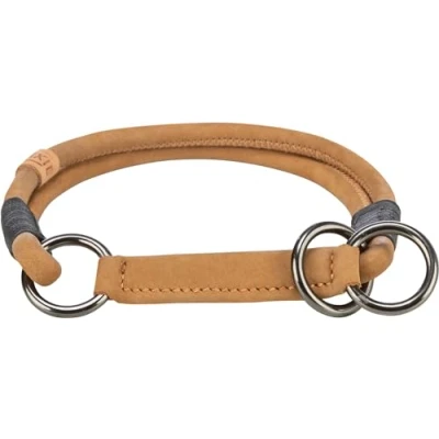 Image de TRIXIE BE Nordic 17161 Collier pour Chien en Cuir XL Marron Confortable Chiens de très Grande Taille avec limitation Traction Robuste et élégant