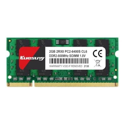 Image de Kuesuny 2Go DDR2 RAM 800MHz PC2 6300 6400S 2GB 200PIN SODIMM Laptop mémoire