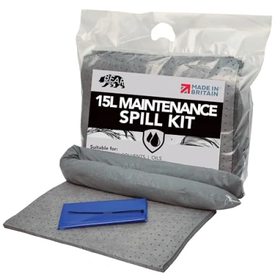 Image de Kit de déversement 15 l (entretien l) Gris Tout liquide à base d&#039;eau Facile ranger
