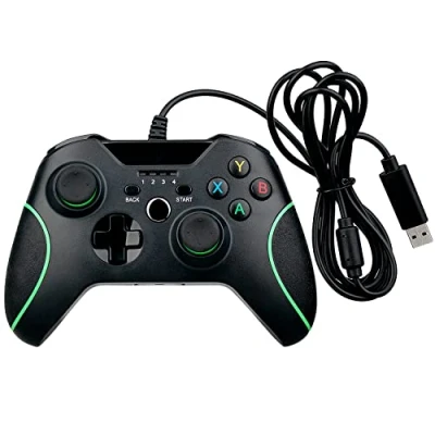 Image de OSTENT Wired USB Controller Joystick Gamepad pour Microsoft Xbox One/Xbox One S/Windows Ordinateur Portable PC Couleur Noir