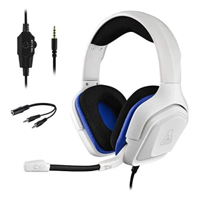 Image de The G Lab Korp Cobalt Casque Avec fil Arceau Jouer Blanc