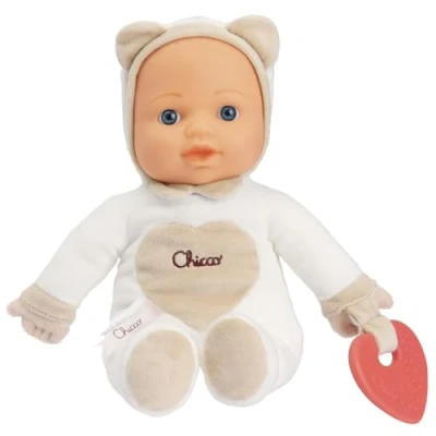 Image de Chicco Jouet Ma Première Poupée, avec cœur Doux pour la Dentition, légère, Lavable en Machine, dès 0 Mois