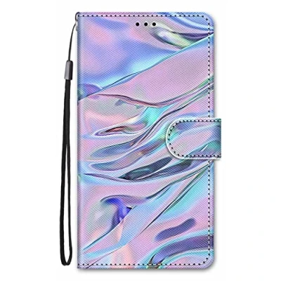 Image de Nodigo EU Coque pour Samsung Galaxy A55 5G Cuir Antichoc avec Support Clapet Design Motif Drôle Étui Bumper Kickstand Case Cover Housse Portefeuille Violet