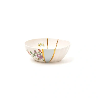Image de SELETTI Saladier Kintsugi 3, coloré, 300 ml, porcelaine