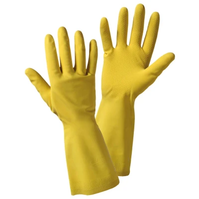Image de L+D 1460 HXL Gants en caoutchouc jaune XL Latex