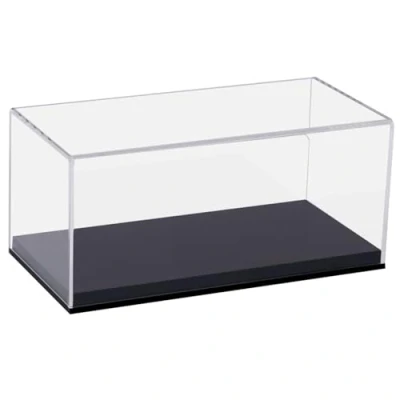 Image de HMF 46800900 Vitrine de présentation en acrylique Pour modèles réduits voitures, figurines Différentes tailles Transparent, 24 x 11 12 cm