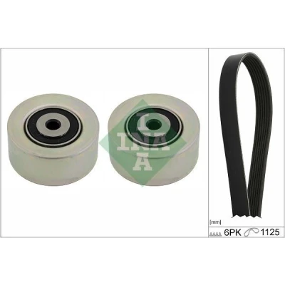 Image de INA 529 0405 10 Jeu de courroies trapézoïdales à nervures Contrôler et changer roue libre alternateur si nécessaire PEUGEOT: 307 3/5 portes, SW