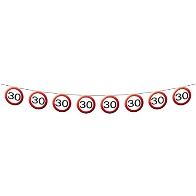 Image de Folat Panneau de signalisation d&#039;anniversaire créatif 12 mètres Banner 30. Naissance