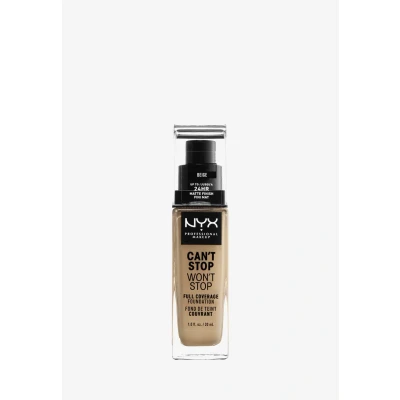 Image de Nyx Professional Makeup CAN&#039;T STOP WON&#039;T Foundation Fond de teint, Femme, Taille: 30 ml, 11 beige