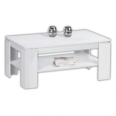 Image de Stella Trading Harrison tiroir Aspect chêne Sonoma Table Basse spacieuse avec étagère pour Votre Salon, Bois, 100 x 44 60 cm