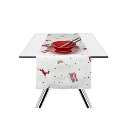 Image de Excelsa Chemin de Table Merry Christmas, 40 x 140 cm, Coton