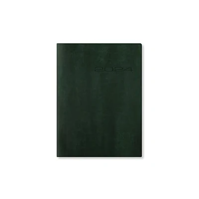 Image de Letts of London Lecassa A6+ semaine sur 2 pages multilingue British Racing Green 2024