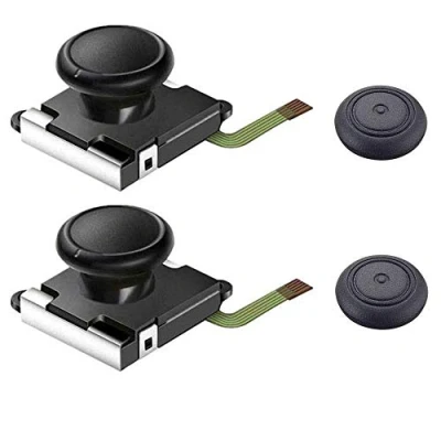 Image de Thlevel Analog Joystick Tringle pour NS, Remplacement Gauche et Droite Analogique Contrôleur Bascule Bâton avec Casquette