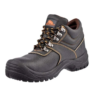 Image de KAM LITE Chaussures De Travail Homme Femme, Sécurité S3 SRC,Embout Acier Bottes en Cuir Résistantes et Imperméables Antidérapantes 44EU