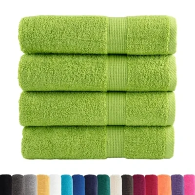 Image de vidaXL Serviettes de Bain Qualité Supérieure 4 pcs, Douche, Draps Bain, d&#039;Invité Toilette, 600g/m²