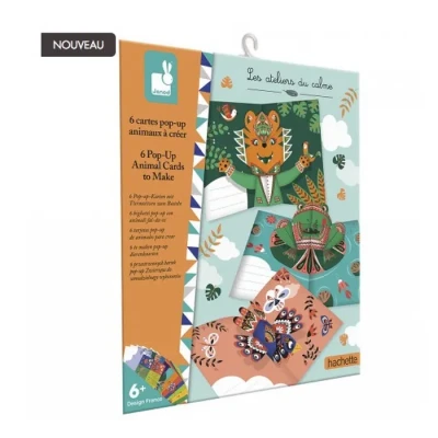 Image de Janod kit de bricolage faire des cartes pop up animaux