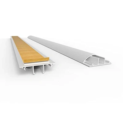 Image de Passe câbles Semi Circulaire 7 x 2 cm (l H) Autocollant Blanc Jusqu&#039;à 10 Pont de en PVC Protection Contre Les trébuchements Résistant aux Chocs 70 20 mm Longueur :