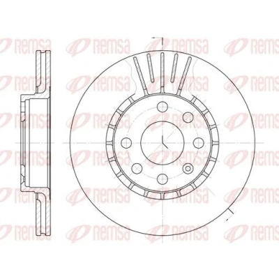 Image de REMSA 6174.10 Disque de frein Essieu avant 256, 256 20 6 ventilé OPEL: Corsa B 3/5 portes, Astra F CC, Berline, VAUXHALL: Mk1