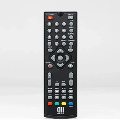 Image de D2 Diffusion D2TNVIEWNTC Télécommande de Décodeur Noir