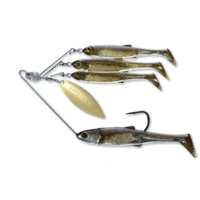 Image de Livetarget Lures Minnow Spinnerbait Dark Amber/Gold 4/0 (11g)