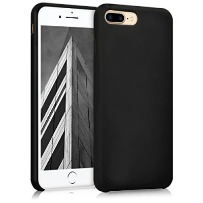 Image de kwmobile Housse Compatible avec Apple iPhone 7 Plus/iPhone 8 Plus Coque de téléphone Protection Souple en TPU Silicone Noir