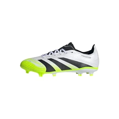 Image de adidas Mixte Predator League Firm Multi Ground Football Boots Chaussures, Cloud White/Core Black/Lucid Lemon, 41 1/3 EU