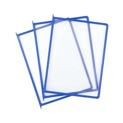 Image de Leviatan Lot de 10 panneaux d&#039;affichage en polypropylène A4 Bleu