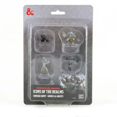Image de WizKids D&amp;D Icons of The Realms : Undead Armies Goules et fantômes Figurines Donjons Dragons Pré peintes Accessoires de table