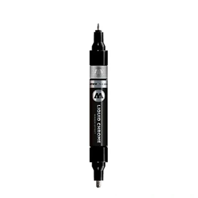 Image de Molotow Marqueur double Pointe chromé liquide Stylo à effet miroir de 1,5 et 4 mm