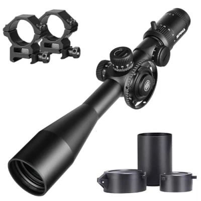 Image de SPINA OPTICS Lunette de visée 6 24x50 FFP First Focal Plane Riflescopes avec réticule Mil Dot et réglage la parallaxe, Tube 30 mm