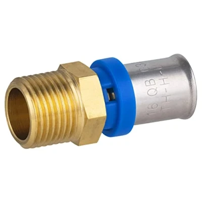 Image de Raccord Multicouche à Sertir Multi profils Ø16 Mâle 15x21 NOYON &amp; THIEBAULT