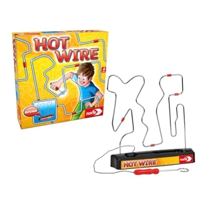 Image de noris 606060172 Hot Wire, Le célèbre Jeu d&#039;adresse pour Toute la Famille (Piles Non incluses) à partir de 3 Ans Multicolore