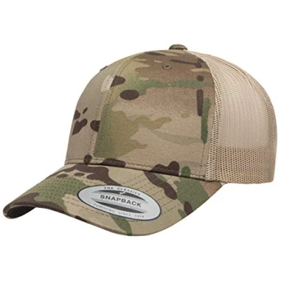 Image de Yupoong Casquette rétro Yp Classics Multicam Capuchon, Kaki, Taille Unique Mixte