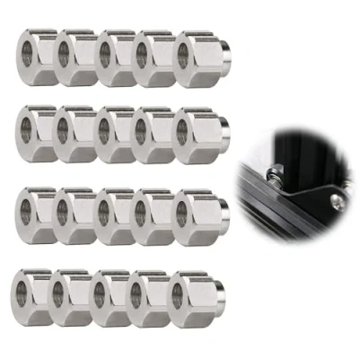 Image de 20 Pièces Entretoises Excentrées de 5 mm Spacers excentrique Alésage 10 x 6 Écrou pour Roue en V Accessoires d&#039;imprimante 3D Imprimante 3D, Machine Gravure, Cnc