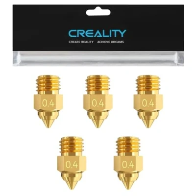 Image de Buse en laiton Creality Ender 5 Max, Accessoire officiel d&#039;imprimante 3D Excellente conductivité thermique, Résistance à hautes températures 300C, Moins d&#039;obstruction et aucune fuite