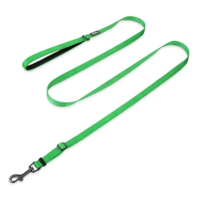 Image de Laisse réglable de qualité supérieure avec poignée en Nylon résistant et Doublure néoprène Super Doux pour Petits Chiens.(Petit Modèle S, Citron Vert)