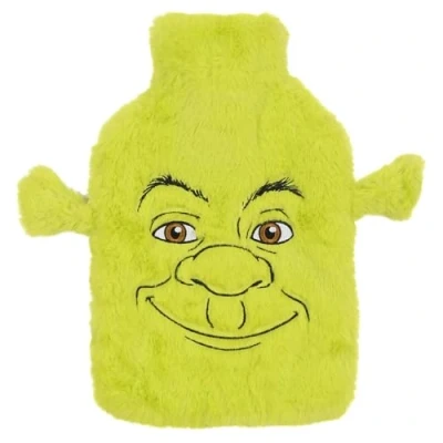 Image de Bouillotte avec housse douce, caoutchouc naturel 1 litre (Vert)