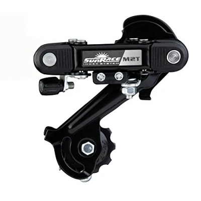 Image de Sunrace Derailleur Arriere VTT Indexe 6/7/8 Vitesses Fixation Directe sur Cadre Gris, Taille Unique