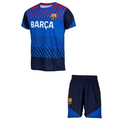 Image de Ensemble Maillot Short Enfant Barça Collection Officielle FC Barcelone Taille 8 Ans