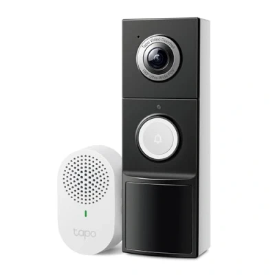 Image de Tapo Caméra de Surveillance Intérieure/Extérieure 2K 5MP, 180 Vision Ultra Large, Nocturne Couleur, Audio Bidirectionnel, Batterie 10 000 mAh ou Câblée 8 24V