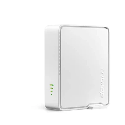 Image de devolo répéteur WiFi 6 5400 Jusqu&#039;à Mbit/s Amplificateur WiFi, 2 x Gigabit LAN Point d&#039;accès Wi FI Blanc