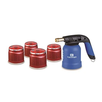 Image de Kemper KE2019SETS Lampe a Souder avec 4 Cartouches, Multicolore, Taille Unique