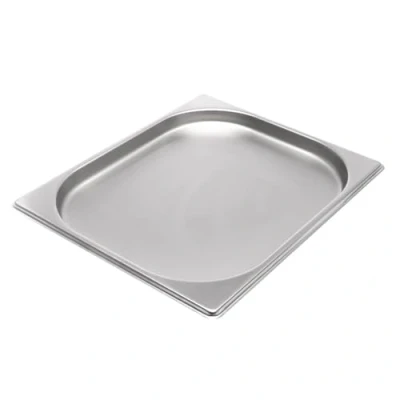 Image de Allpax Récipient GN 1/2 en acier inoxydable Hauteur 20 mm gastronormique de qualité alimentaire et résistant à la chaleur, égoutter ou comme insert cuisson dans le réchaud
