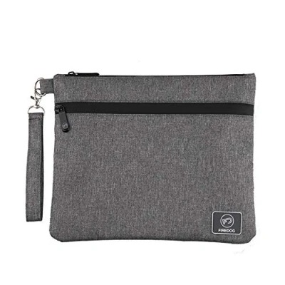 Image de FIREDOG Sac anti odeurs de rangement pour voyage, testé avec chien détection, 28 x 23 cm (gris)