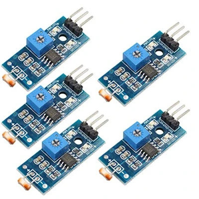 Image de DollaTek 5Pcs Module numérique de capteur d&#039;intensité Lumineuse Photo résistor Photorésistance pour Arduino UNO
