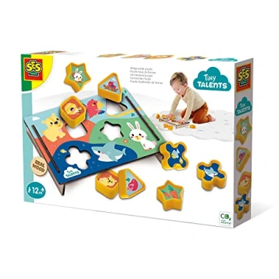 Image de SES Creative Niveaux Puzzle trieur de Formes, 13131, Multicolore, Taille Unique